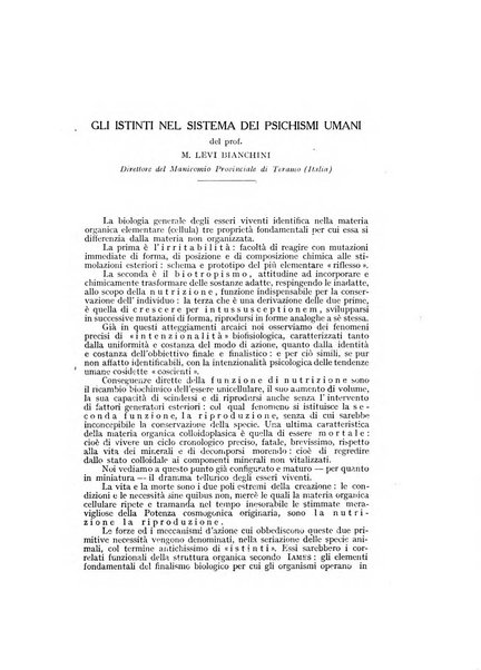 Archivio generale di neurologia, psichiatria e psicoanalisi