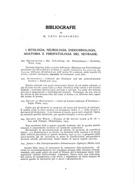 Archivio generale di neurologia, psichiatria e psicoanalisi