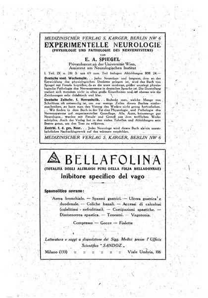 Archivio generale di neurologia, psichiatria e psicoanalisi