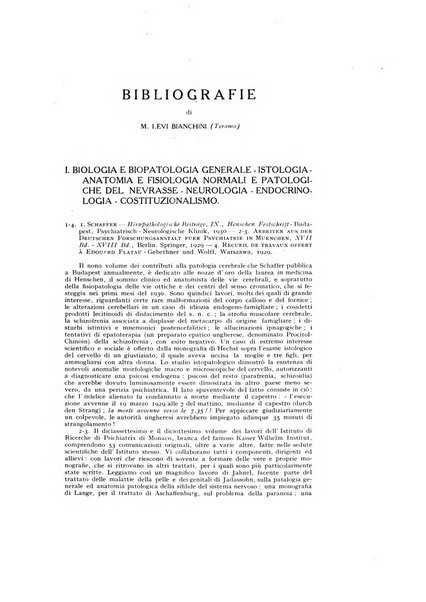 Archivio generale di neurologia, psichiatria e psicoanalisi