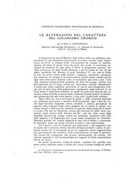 Archivio generale di neurologia, psichiatria e psicoanalisi