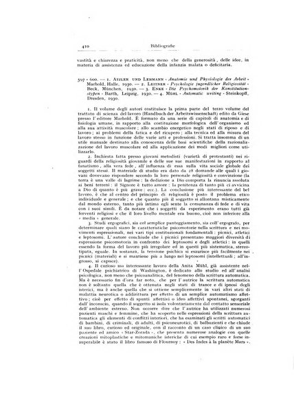 Archivio generale di neurologia, psichiatria e psicoanalisi