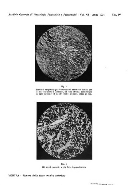 Archivio generale di neurologia, psichiatria e psicoanalisi