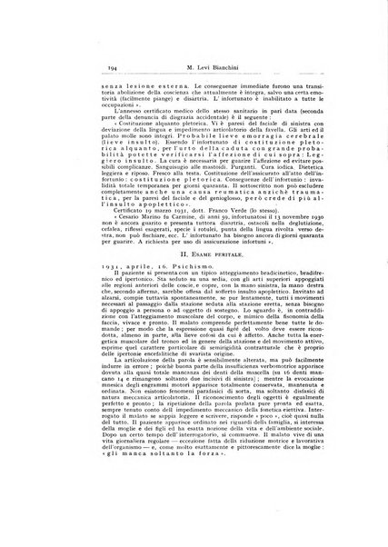 Archivio generale di neurologia, psichiatria e psicoanalisi