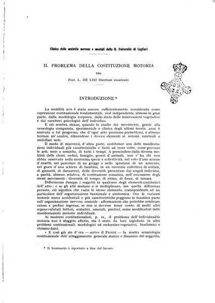 Archivio generale di neurologia, psichiatria e psicoanalisi