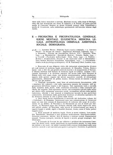 Archivio generale di neurologia, psichiatria e psicoanalisi