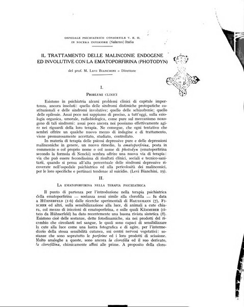 Archivio generale di neurologia, psichiatria e psicoanalisi