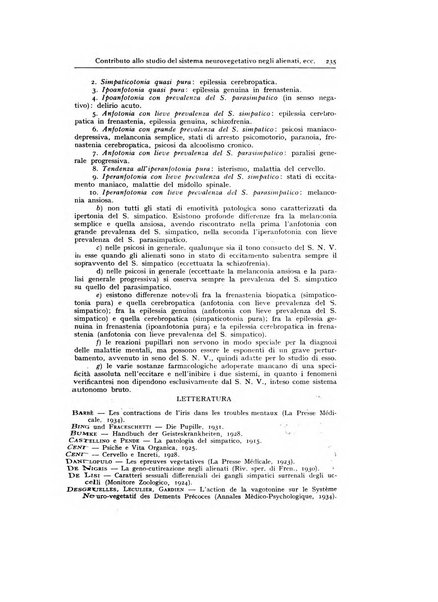 Archivio generale di neurologia, psichiatria e psicoanalisi