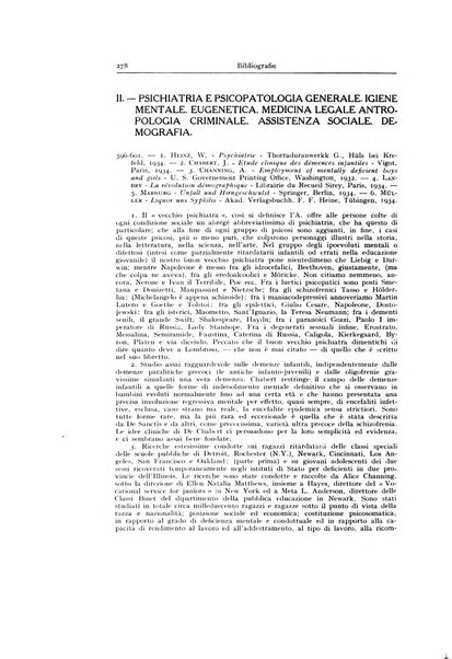 Archivio generale di neurologia, psichiatria e psicoanalisi