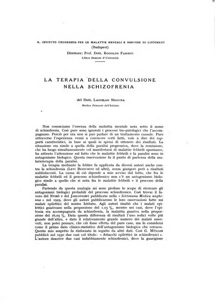 Archivio generale di neurologia, psichiatria e psicoanalisi