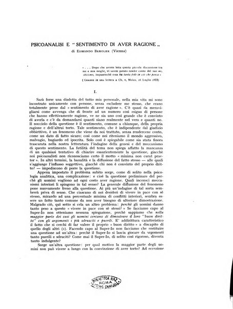 Archivio generale di neurologia, psichiatria e psicoanalisi