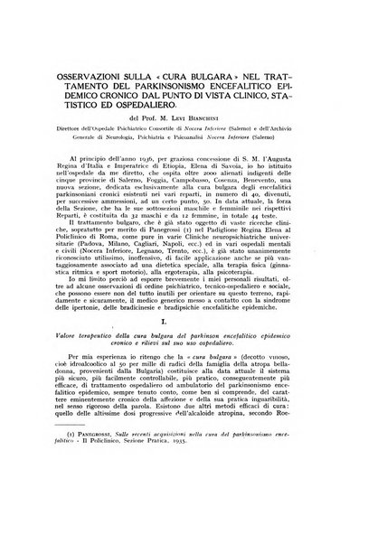 Archivio generale di neurologia, psichiatria e psicoanalisi