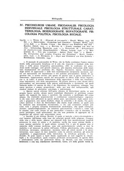 Archivio generale di neurologia, psichiatria e psicoanalisi