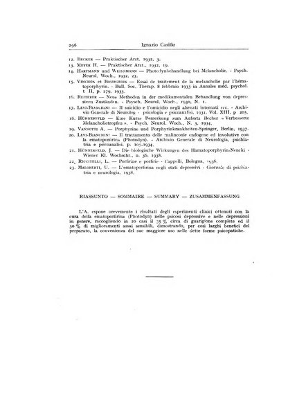 Archivio generale di neurologia, psichiatria e psicoanalisi