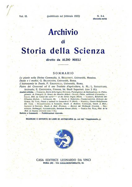 Archivio di storia della scienza