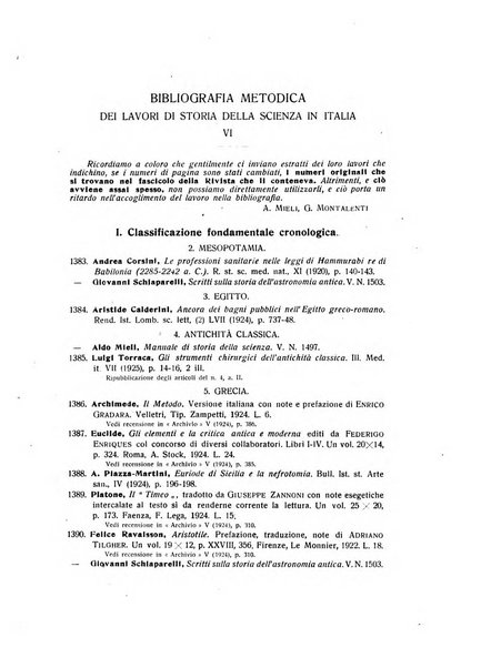 Archivio di storia della scienza