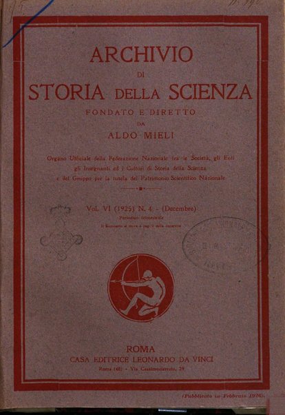 Archivio di storia della scienza