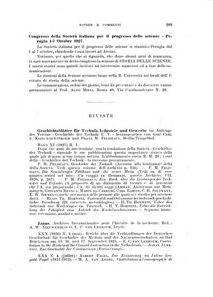 Archivio di storia della scienza