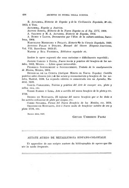 Archivio di storia della scienza