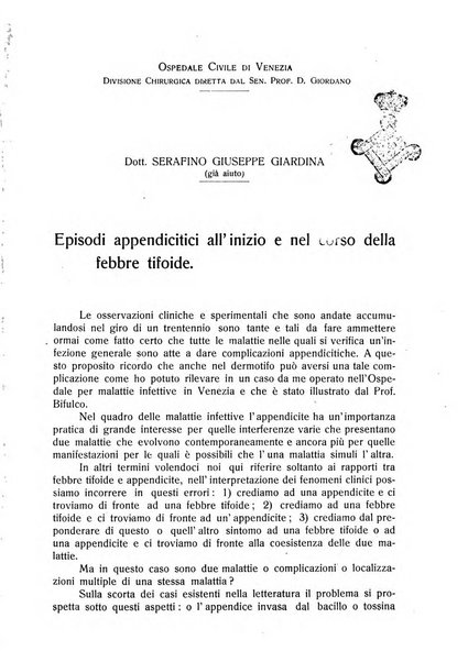 Giornale medico dell'Ospedale civile di Venezia