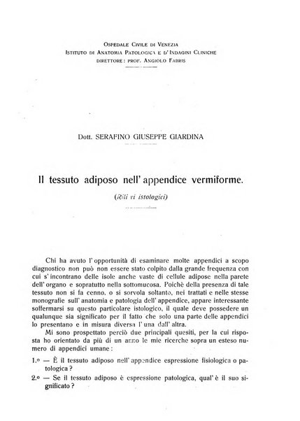 Giornale medico dell'Ospedale civile di Venezia