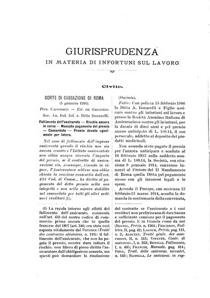 Rassegna di assicurazioni e previdenza sociale bollettino mensile della Cassa nazionale d'assicurazione per gli infortuni degli operai sul lavoro