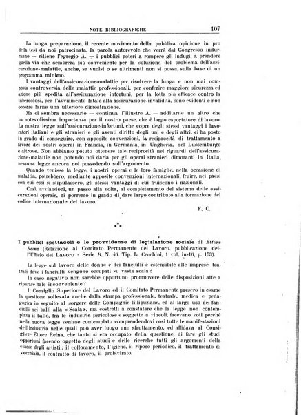 Rassegna di assicurazioni e previdenza sociale bollettino mensile della Cassa nazionale d'assicurazione per gli infortuni degli operai sul lavoro