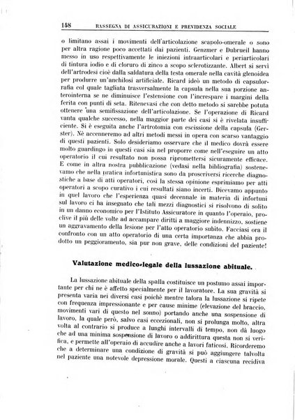 Rassegna di assicurazioni e previdenza sociale bollettino mensile della Cassa nazionale d'assicurazione per gli infortuni degli operai sul lavoro