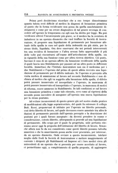 Rassegna di assicurazioni e previdenza sociale bollettino mensile della Cassa nazionale d'assicurazione per gli infortuni degli operai sul lavoro