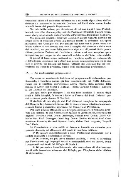 Rassegna di assicurazioni e previdenza sociale bollettino mensile della Cassa nazionale d'assicurazione per gli infortuni degli operai sul lavoro