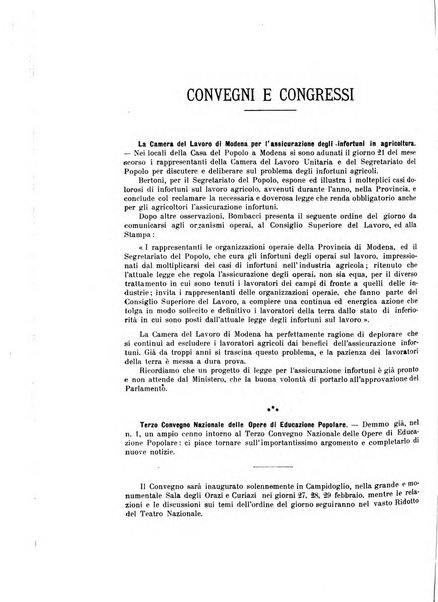 Rassegna di assicurazioni e previdenza sociale bollettino mensile della Cassa nazionale d'assicurazione per gli infortuni degli operai sul lavoro