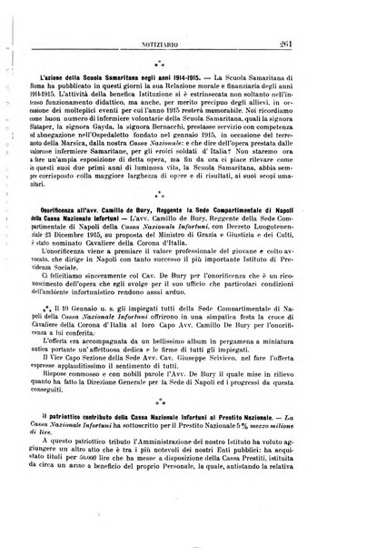 Rassegna di assicurazioni e previdenza sociale bollettino mensile della Cassa nazionale d'assicurazione per gli infortuni degli operai sul lavoro