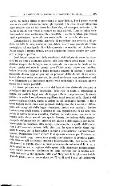 Rassegna di assicurazioni e previdenza sociale bollettino mensile della Cassa nazionale d'assicurazione per gli infortuni degli operai sul lavoro