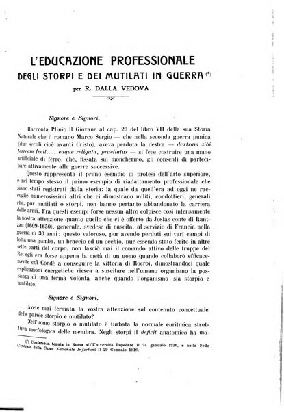 Rassegna di assicurazioni e previdenza sociale bollettino mensile della Cassa nazionale d'assicurazione per gli infortuni degli operai sul lavoro