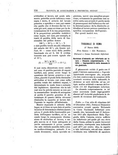 Rassegna di assicurazioni e previdenza sociale bollettino mensile della Cassa nazionale d'assicurazione per gli infortuni degli operai sul lavoro