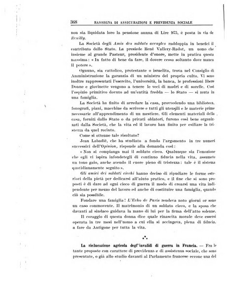 Rassegna di assicurazioni e previdenza sociale bollettino mensile della Cassa nazionale d'assicurazione per gli infortuni degli operai sul lavoro