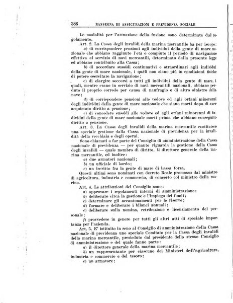 Rassegna di assicurazioni e previdenza sociale bollettino mensile della Cassa nazionale d'assicurazione per gli infortuni degli operai sul lavoro