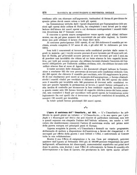 Rassegna di assicurazioni e previdenza sociale bollettino mensile della Cassa nazionale d'assicurazione per gli infortuni degli operai sul lavoro