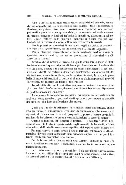 Rassegna di assicurazioni e previdenza sociale bollettino mensile della Cassa nazionale d'assicurazione per gli infortuni degli operai sul lavoro