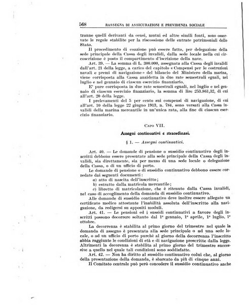 Rassegna di assicurazioni e previdenza sociale bollettino mensile della Cassa nazionale d'assicurazione per gli infortuni degli operai sul lavoro