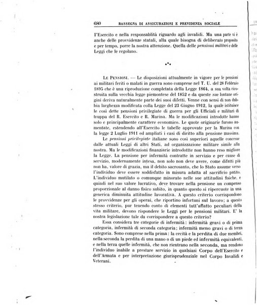 Rassegna di assicurazioni e previdenza sociale bollettino mensile della Cassa nazionale d'assicurazione per gli infortuni degli operai sul lavoro