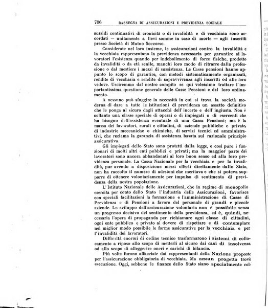 Rassegna di assicurazioni e previdenza sociale bollettino mensile della Cassa nazionale d'assicurazione per gli infortuni degli operai sul lavoro