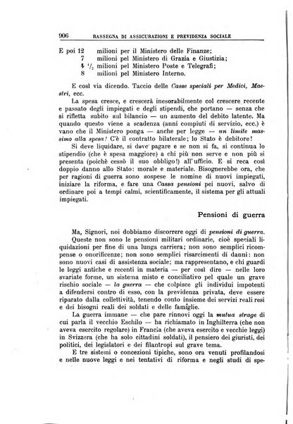 Rassegna di assicurazioni e previdenza sociale bollettino mensile della Cassa nazionale d'assicurazione per gli infortuni degli operai sul lavoro