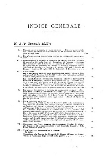 Rassegna di assicurazioni e previdenza sociale bollettino mensile della Cassa nazionale d'assicurazione per gli infortuni degli operai sul lavoro