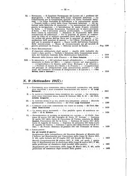 Rassegna di assicurazioni e previdenza sociale bollettino mensile della Cassa nazionale d'assicurazione per gli infortuni degli operai sul lavoro