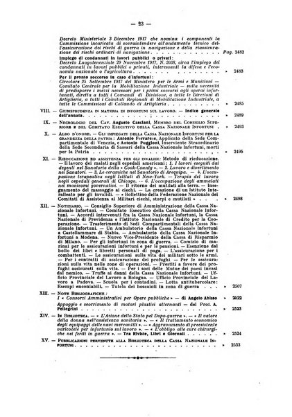 Rassegna di assicurazioni e previdenza sociale bollettino mensile della Cassa nazionale d'assicurazione per gli infortuni degli operai sul lavoro