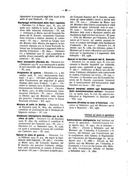 Rassegna di assicurazioni e previdenza sociale bollettino mensile della Cassa nazionale d'assicurazione per gli infortuni degli operai sul lavoro