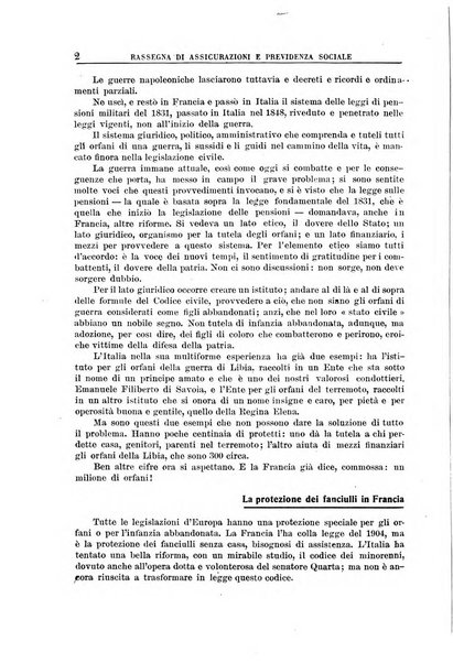 Rassegna di assicurazioni e previdenza sociale bollettino mensile della Cassa nazionale d'assicurazione per gli infortuni degli operai sul lavoro