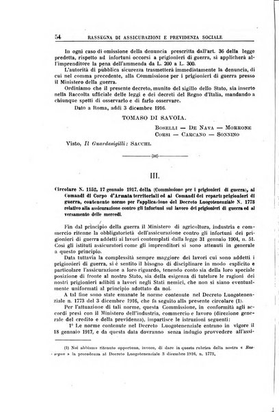 Rassegna di assicurazioni e previdenza sociale bollettino mensile della Cassa nazionale d'assicurazione per gli infortuni degli operai sul lavoro