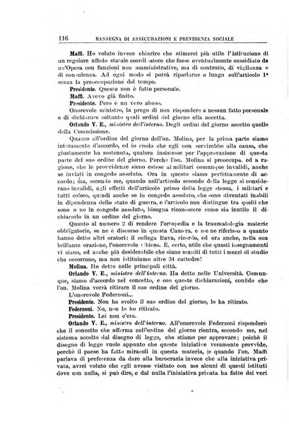 Rassegna di assicurazioni e previdenza sociale bollettino mensile della Cassa nazionale d'assicurazione per gli infortuni degli operai sul lavoro